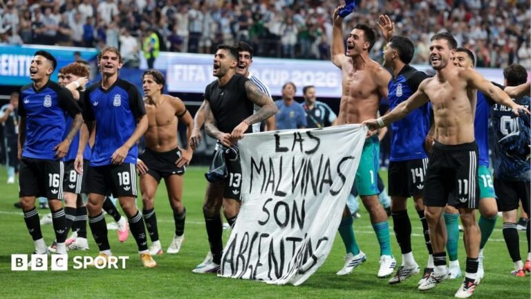 Argentina banner Malvinas