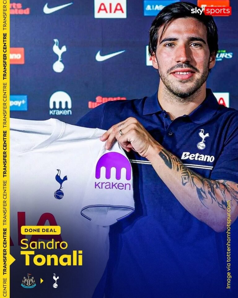 Tottenham sign Sandro Tonali