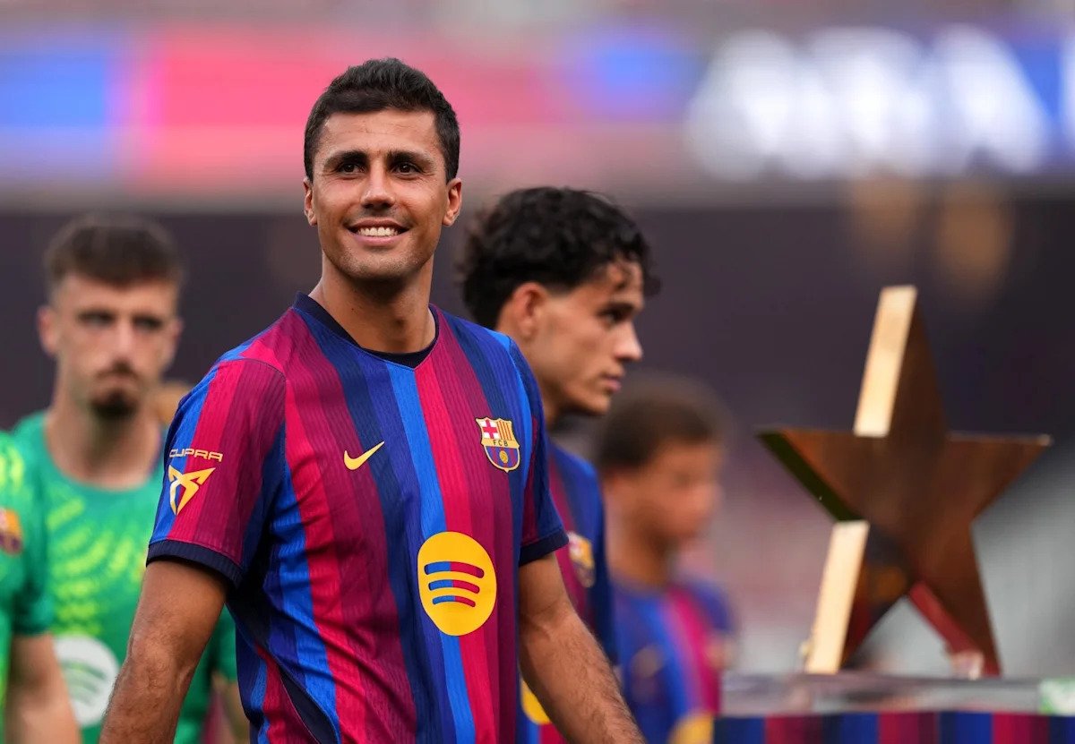 Rodri Barcelona debut: 25 completed passes in 31 minutes 1 Rodri Barcelona debut