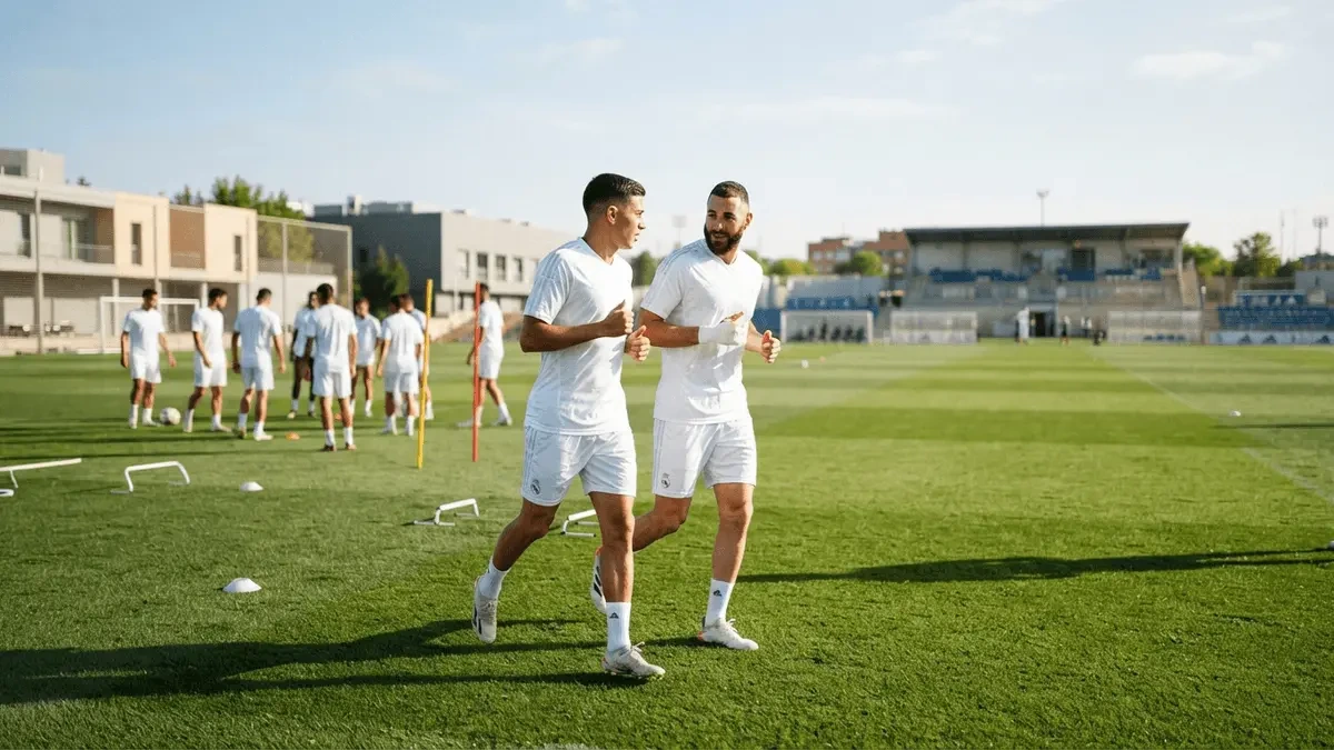 Real Madrid group training